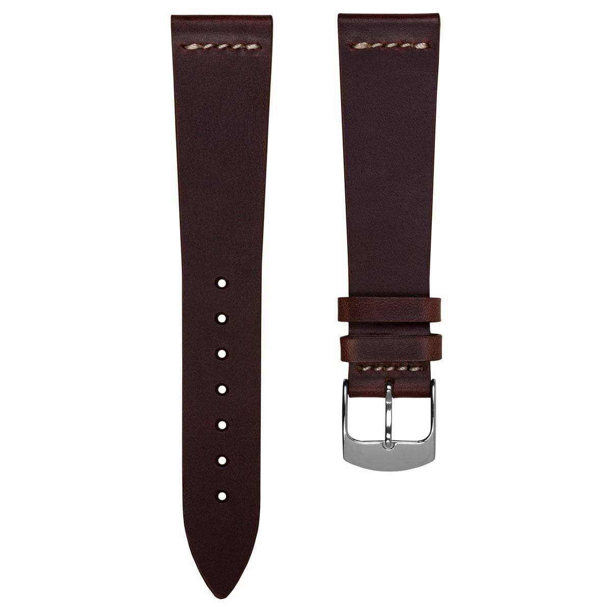 Clanville Vintage Horween Chromexcel Leather Dress Watch Strap - Conke