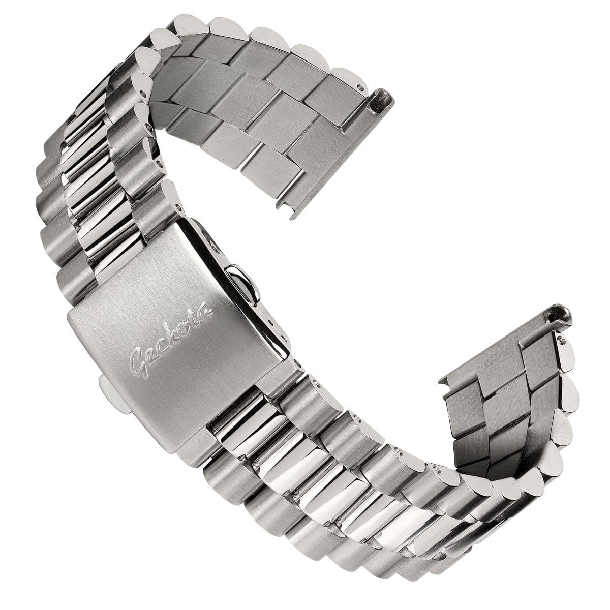 Classic Kirkstead Stainless Steel Watch Strap - Polished / Brushed