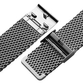 Classic Style Stainless Steel Milanese Mesh Watch Strap - Polished