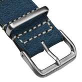 ZULUDIVER 1973 British Military Watch Strap: OXFORD - Vintage Blue