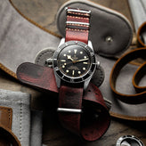 ZULUDIVER 1973 British Military Watch Strap: OXFORD - Vintage Green