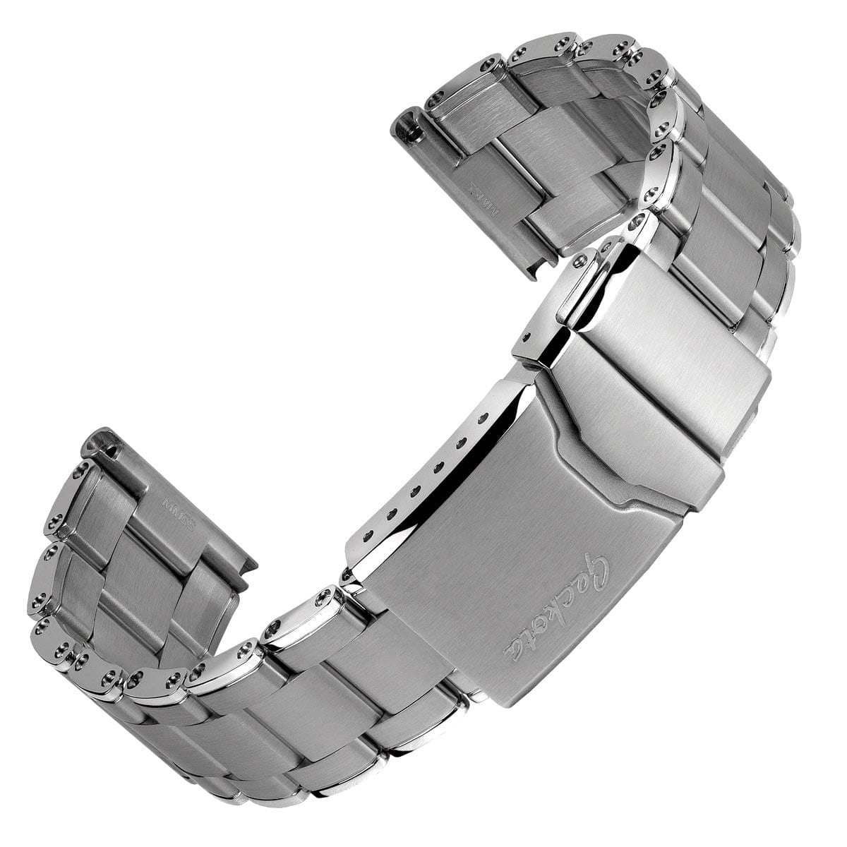 Diver's Vintage Rivet Berwick Stainless Steel Watch Strap - Brushed / Polished