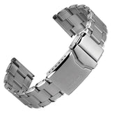 Diver's Vintage Rivet Berwick Stainless Steel Watch Strap - Brushed / Polished