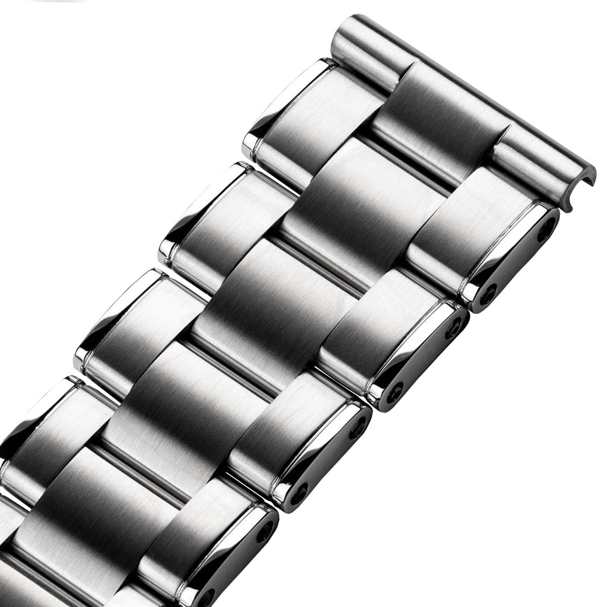 Diver's Vintage Rivet Berwick Stainless Steel Watch Strap - Brushed / Polished