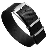 FORZO Racing Single-Pass Nylon Watch Strap - Black