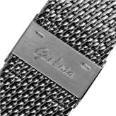 Geckota "Oblique" Milanese Mesh Stainless Watch Strap - Polished