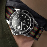 Genuine Vintage Bond Military Nylon Watch Strap - Polished