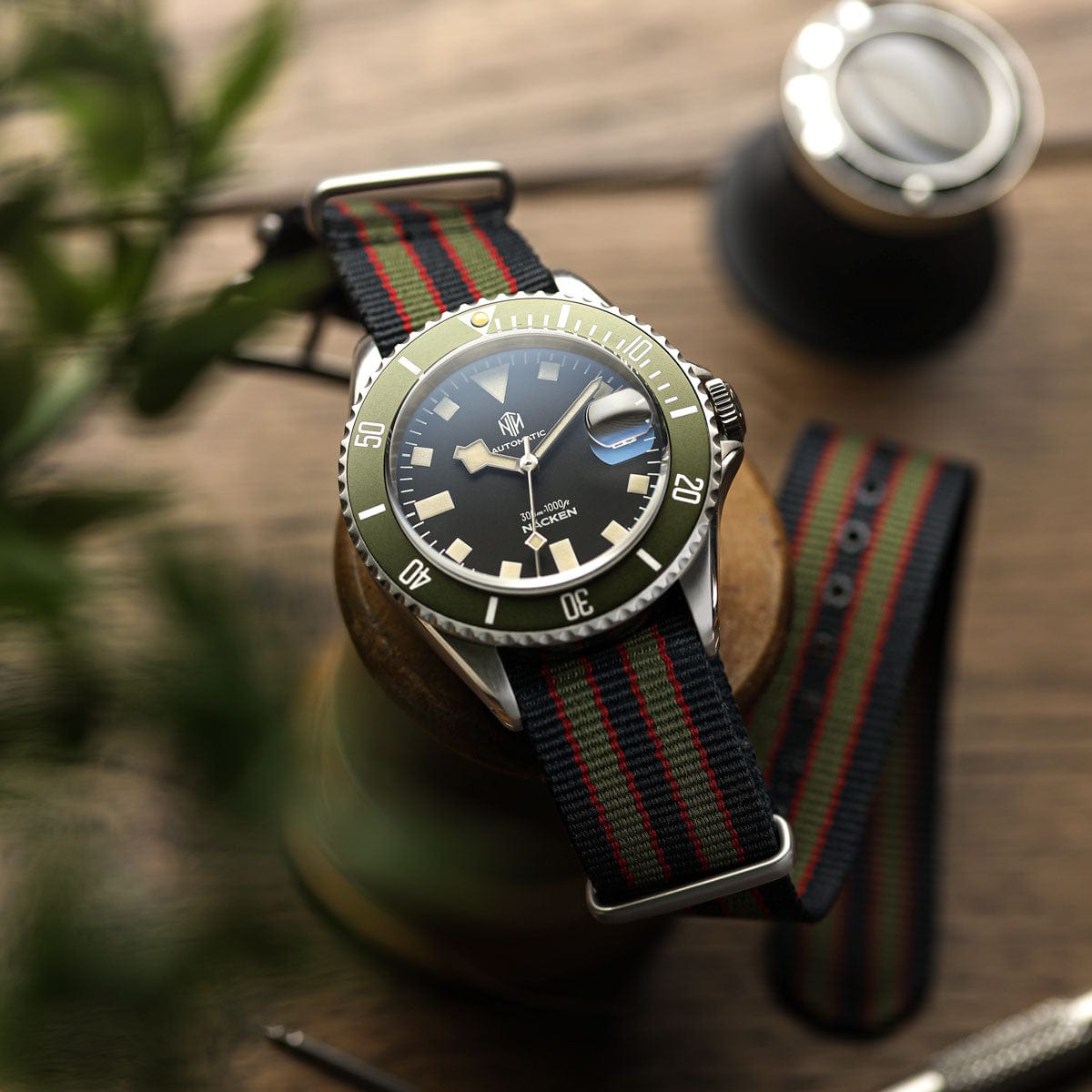 Genuine Vintage Bond Military Nylon Watch Strap by Geckota - Satin