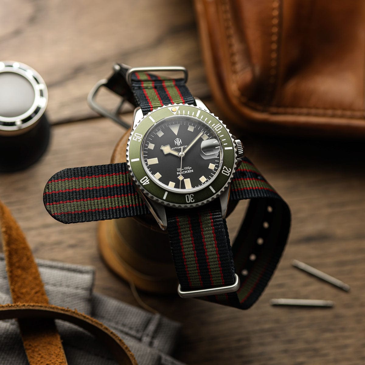 Genuine Vintage Bond Military Nylon Watch Strap by Geckota - Satin