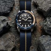Henwick Single Pass Military Nylon Watch Strap - Blue & Beige