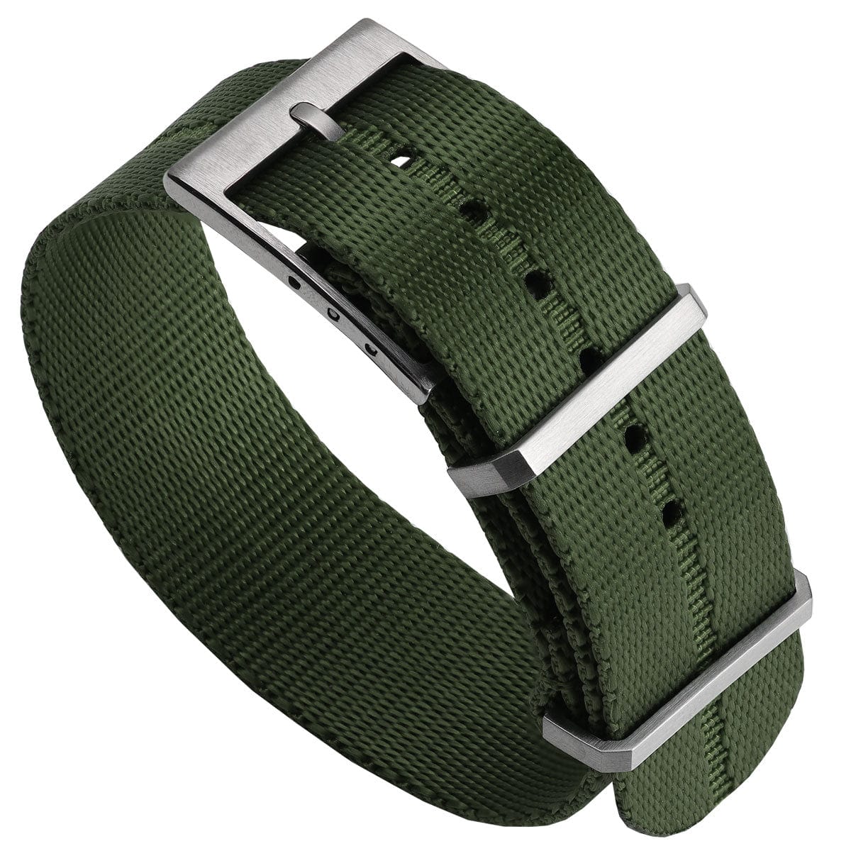 Henwick Single Pass Military Nylon Watch Strap - Green