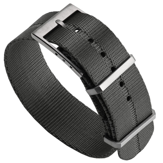 Henwick Single Pass Military Nylon Watch Strap - Grey