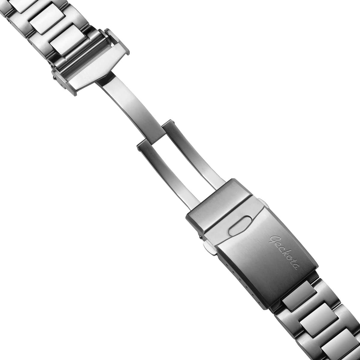 Langstone Solid Stainless Steel Diver's Watch Strap - Brushed and Polished Finish