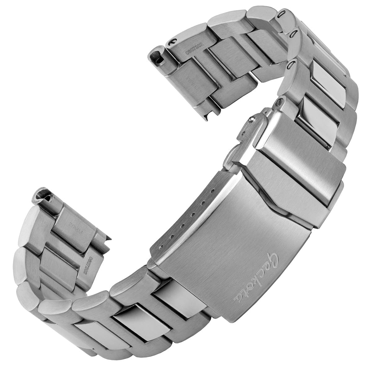Langstone Solid Stainless Steel Diver's Watch Strap - Brushed Finish