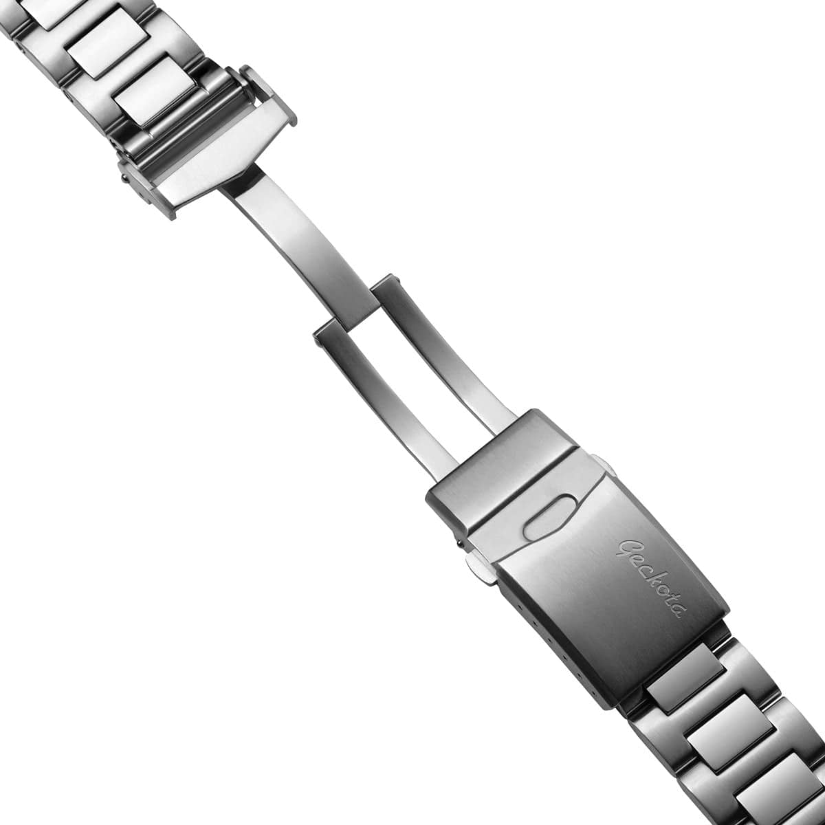 Langstone Solid Stainless Steel Diver's Watch Strap - Brushed Finish