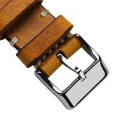 WatchGecko Lansdown Handmade Leather Watch Strap - Napoli Brown