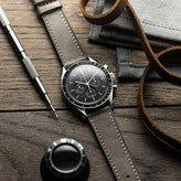 Leuven Flat Handmade Horse Leather Watch Strap - Taupe