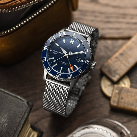 WATCHGECKO Merriott Milanese Mesh Armband – Quick-Release, Edelstahl, Poliert, Verstellbar, Für Herrenuhren