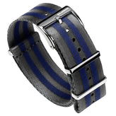 ZULUDIVER 1973 British Military Watch Strap: ARMOURED RECON - Navy Bond, Polished