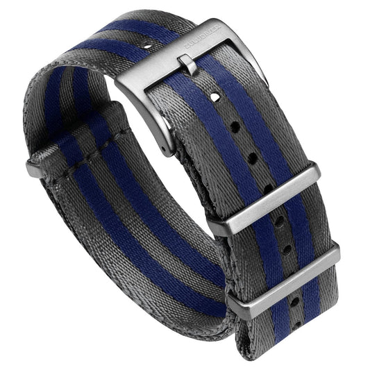 ZULUDIVER 1973 British Military Watch Strap: ARMOURED RECON - Navy Bond, Satin