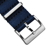 ZULUDIVER 1973 British Military Watch Strap: ARMOURED RECON - Navy Blue, Satin