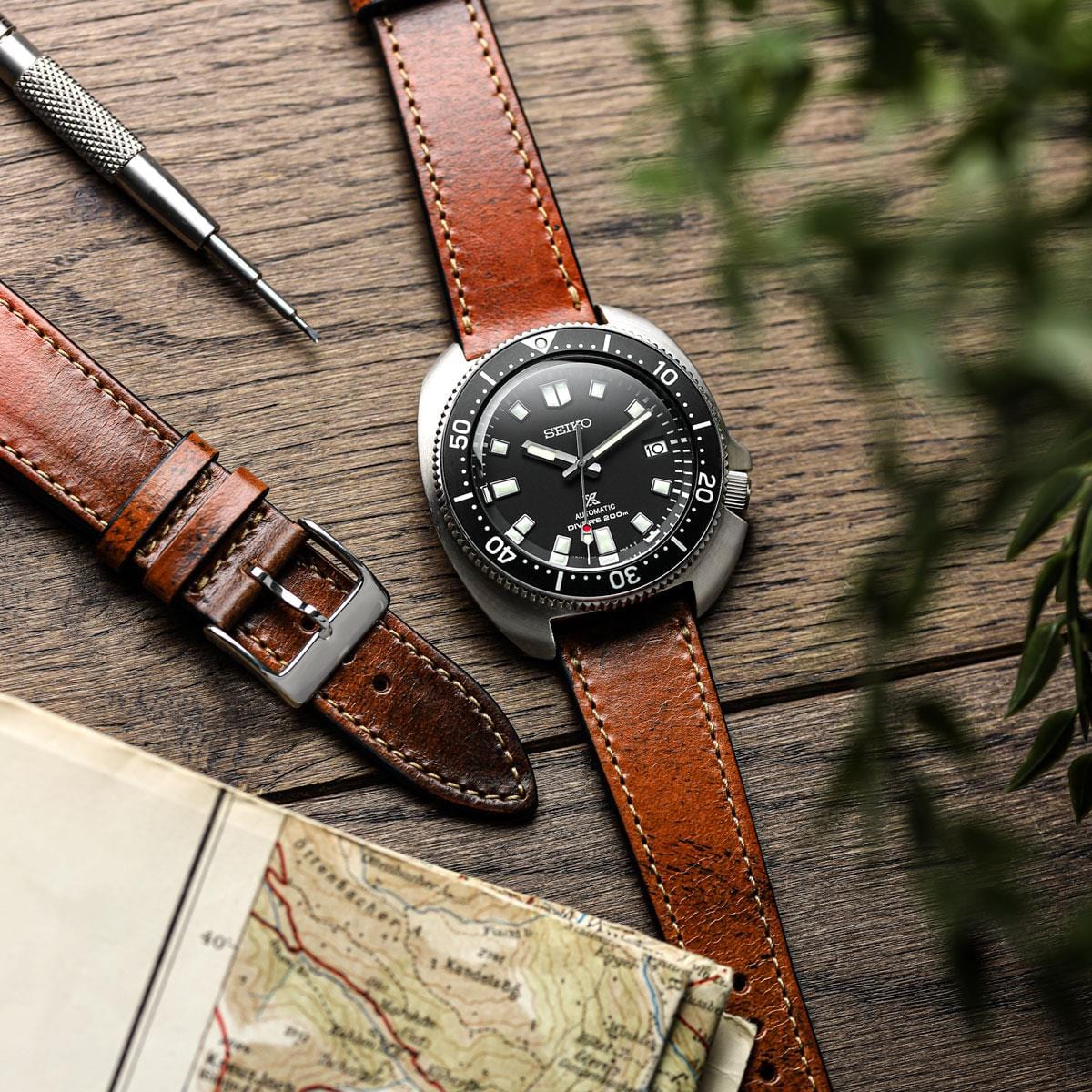 Genuine seiko shop leather watch straps