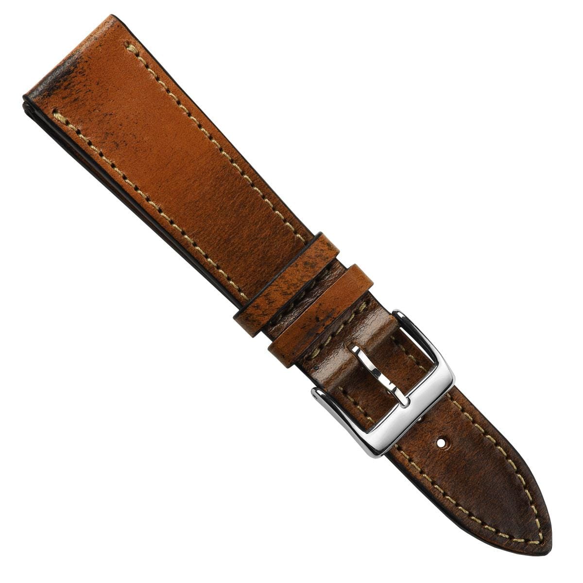 Radstock Vintage Genuine Leather Watch Strap - Light Brown