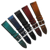 Radstock Vintage Genuine Leather Watch Strap - Vintage Turquoise