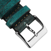 Radstock Vintage Genuine Leather Watch Strap - Vintage Turquoise