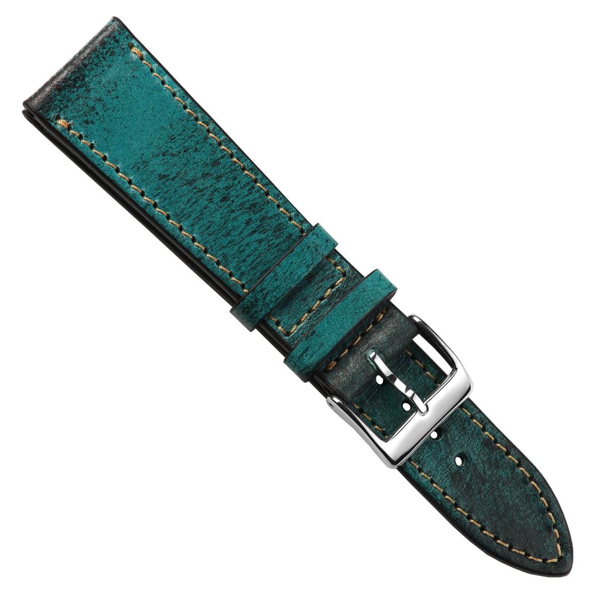 Radstock Vintage Genuine Leather Watch Strap - Vintage Turquoise