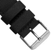 SEAQUAL® Upcycled Fabric ZULUDIVER Watch Strap - Black