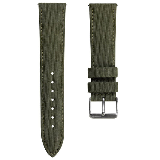 SEAQUAL® Upcycled Fabric ZULUDIVER Watch Strap - Khaki