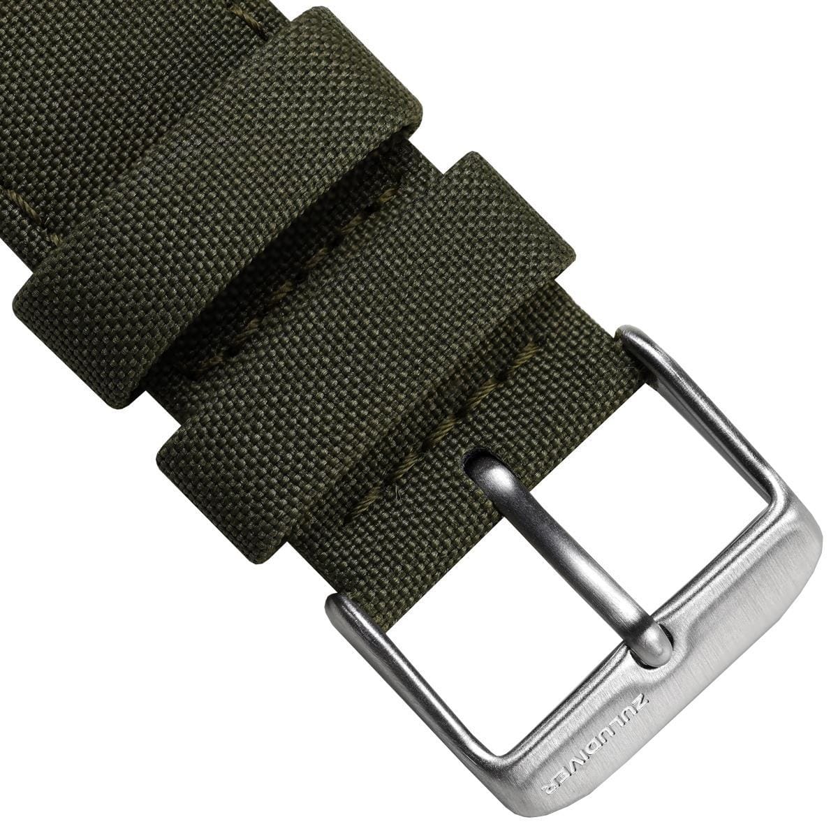 SEAQUAL® Upcycled Fabric ZULUDIVER Watch Strap - Khaki