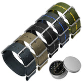 Set of 5 Classic British Military Nylon Watch Straps