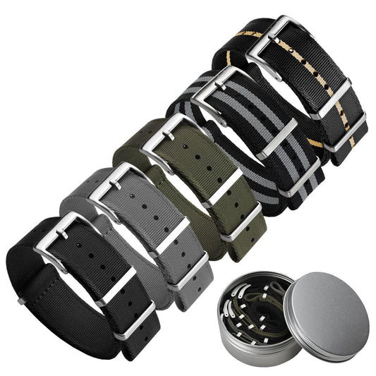 Set of 5 WatchGecko Signature NATO Straps