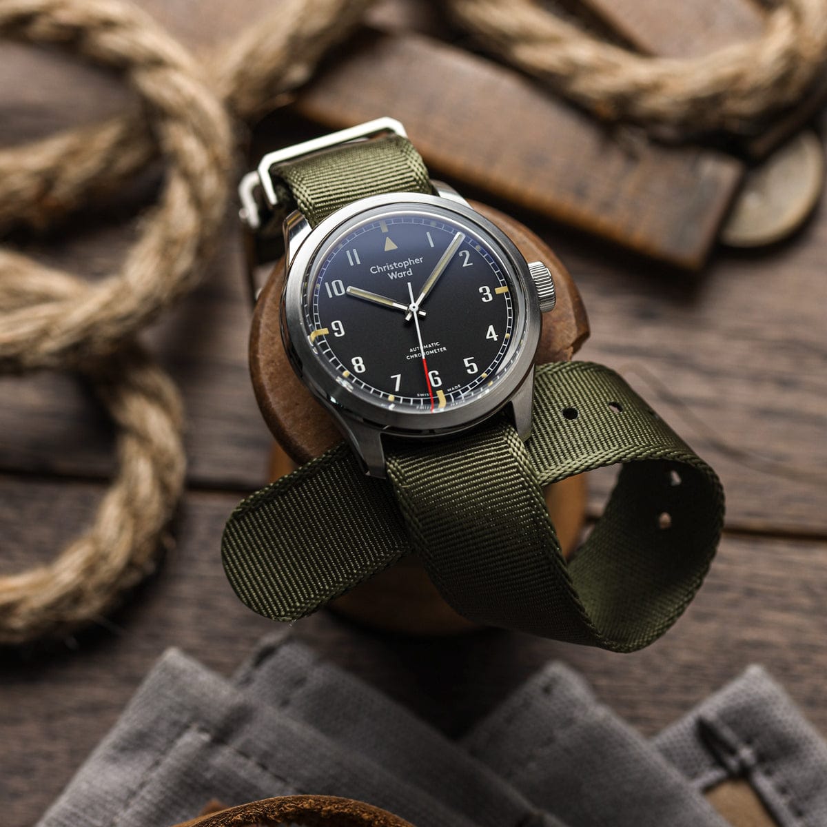 Set of 5 WatchGecko Signature Single Pass Military Nylon Watch Straps