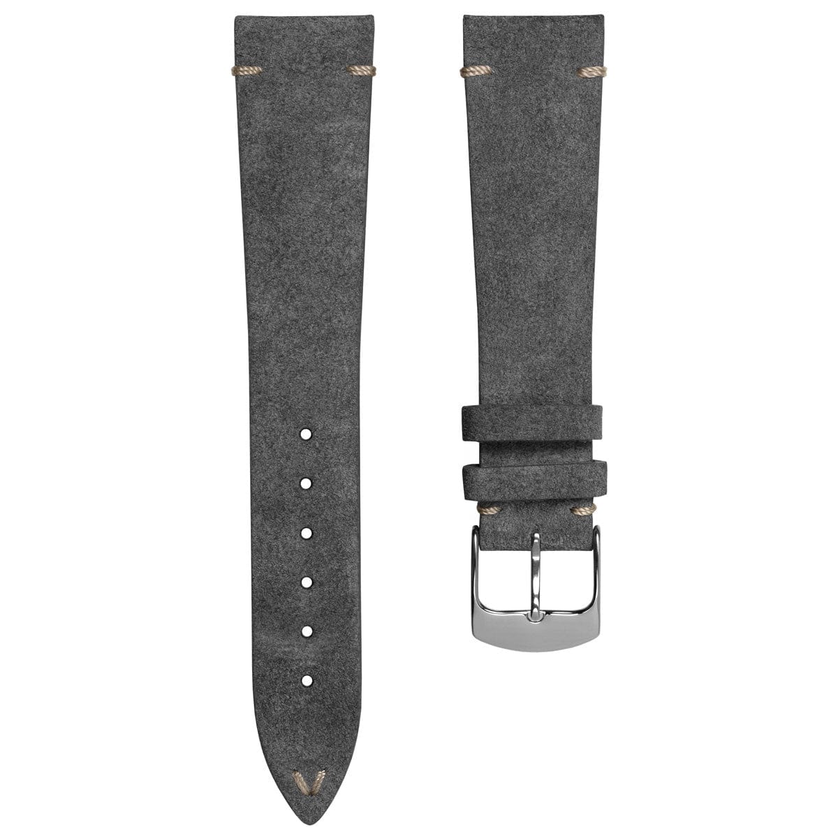 Stanway Vintage V-Stitch Genuine Italian Suede Dress Watch Strap