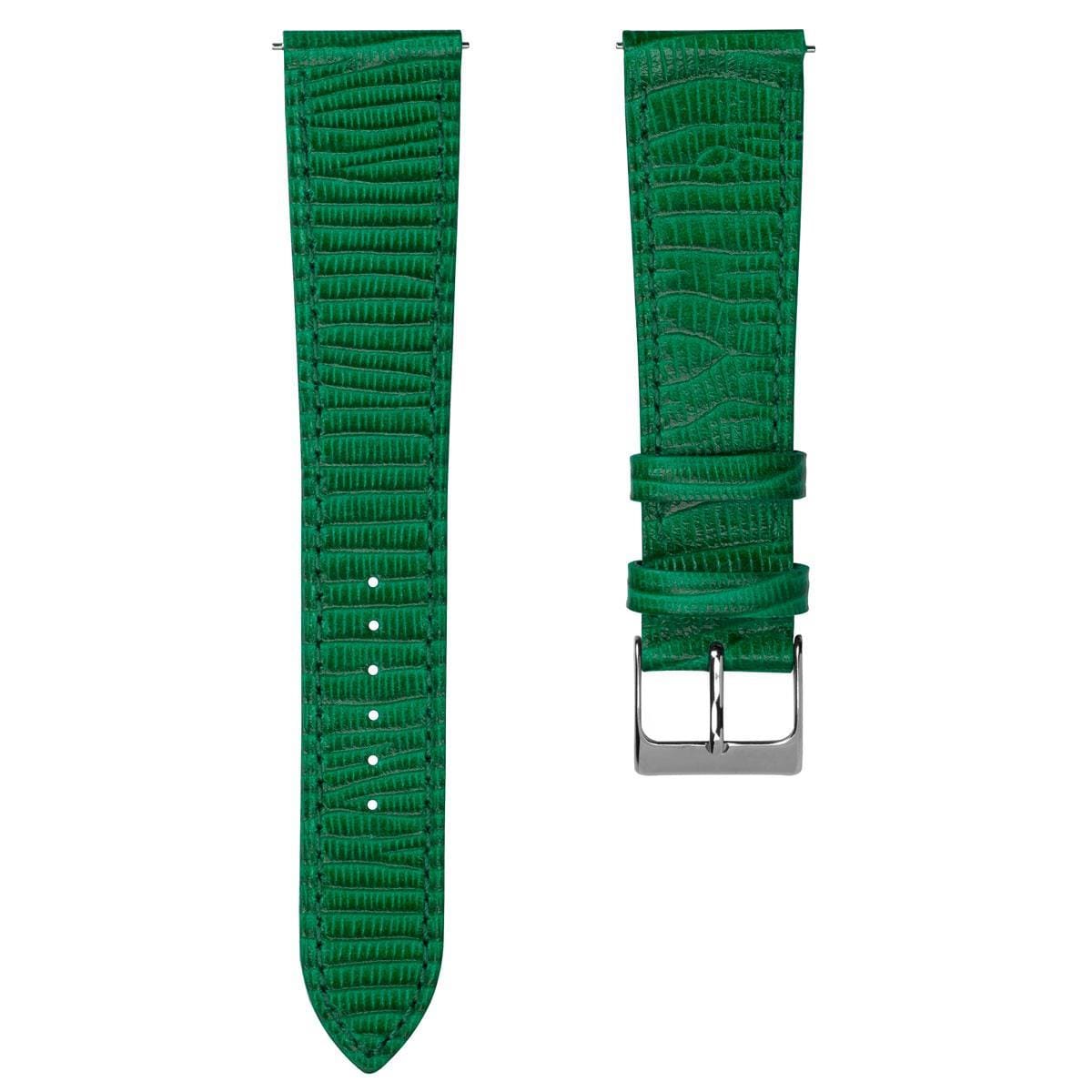 Textured Painswick Quick Release Genuine Leather Watch Strap - Green