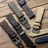 V-Stitch Vegan Italian Leather Watch Strap - Textured Birch