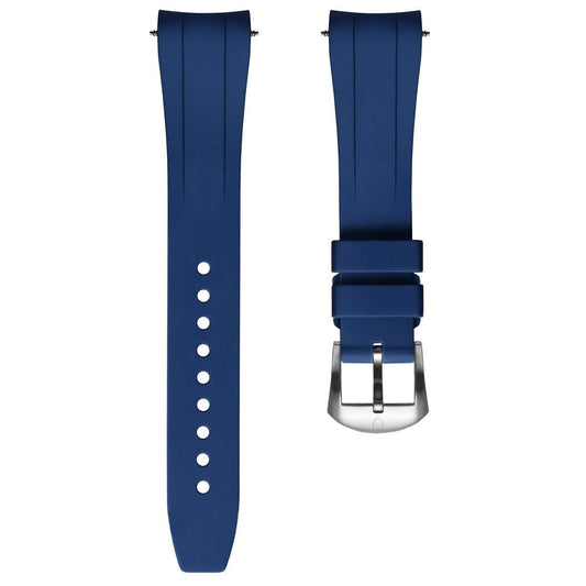 Vanguard Rubber Watch Strap for Tudor Black Bay 58 - Blue