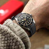 Vanguard Rubber Watch Strap for Tudor Black Bay 58 - Grey