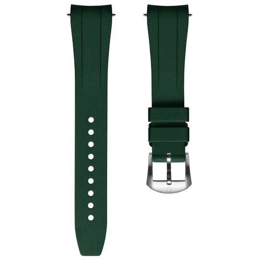Vanguard Rubber Watch Strap Tudor Black Bay 58 - Green