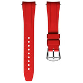 Vanguard Rubber Watch Strap for Tudor Black Bay 58 - Red