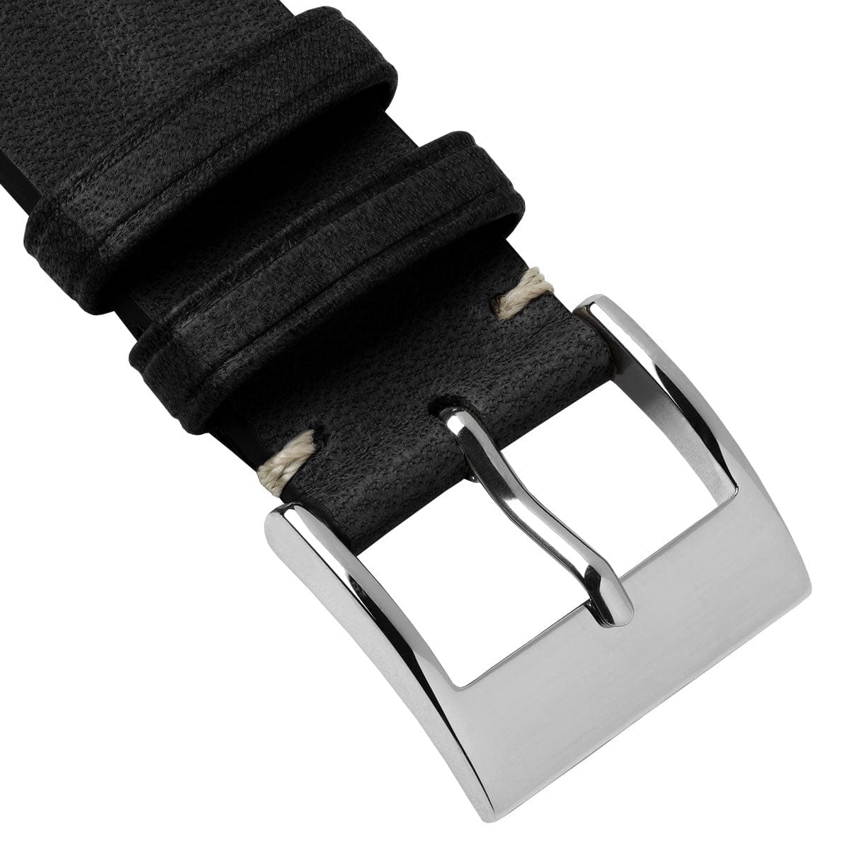 Vintage Cavallo Horse Leather Watch Strap Black WatchGecko