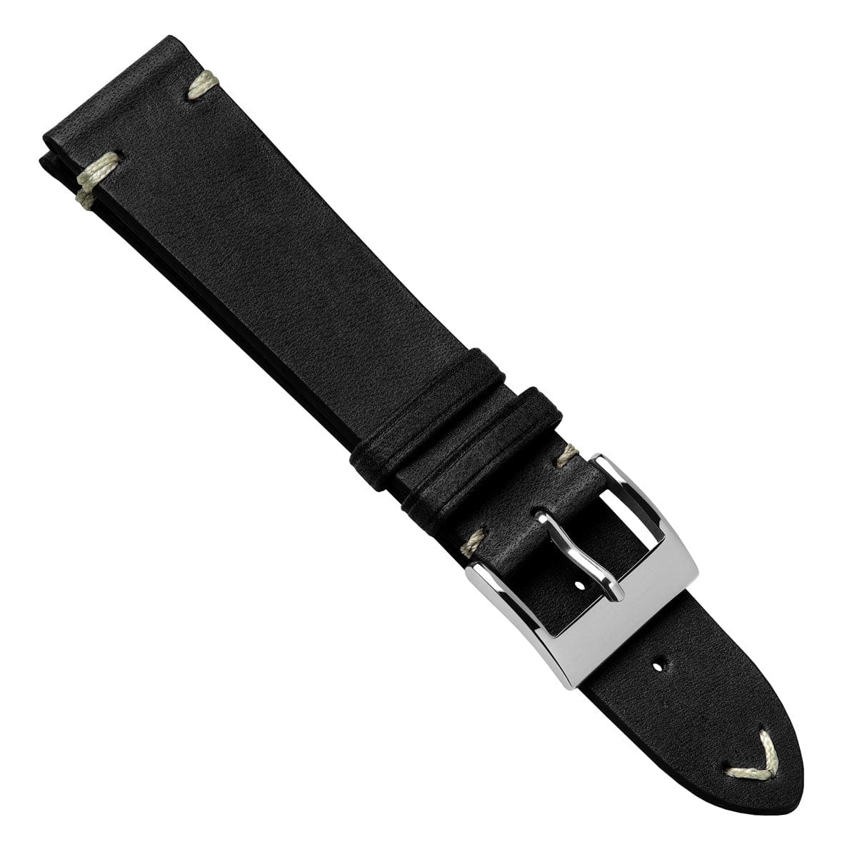 Vintage Cavallo Horse Leather Watch Strap - Black