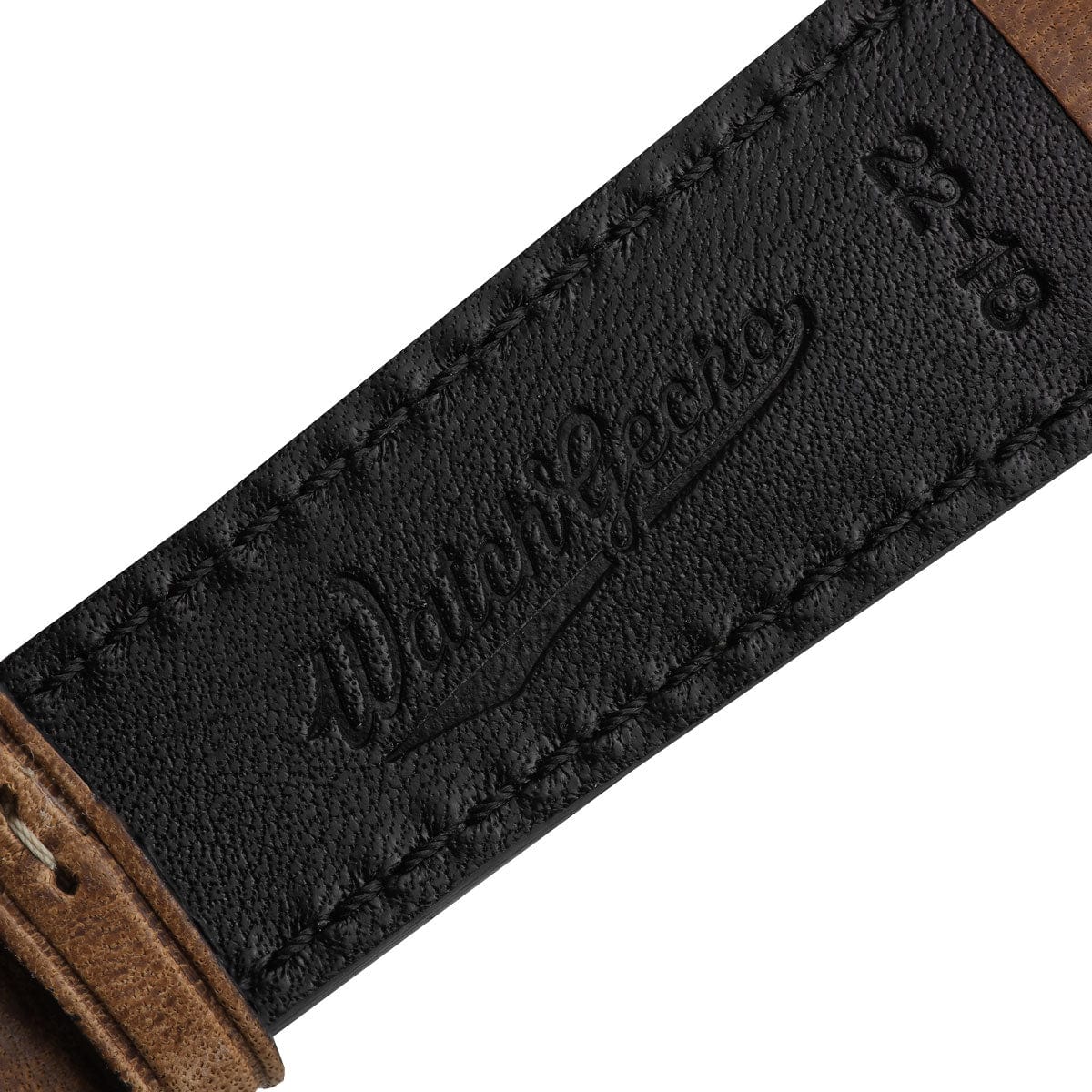 Vintage Highley Genuine Leather Watch Strap - Light Brown