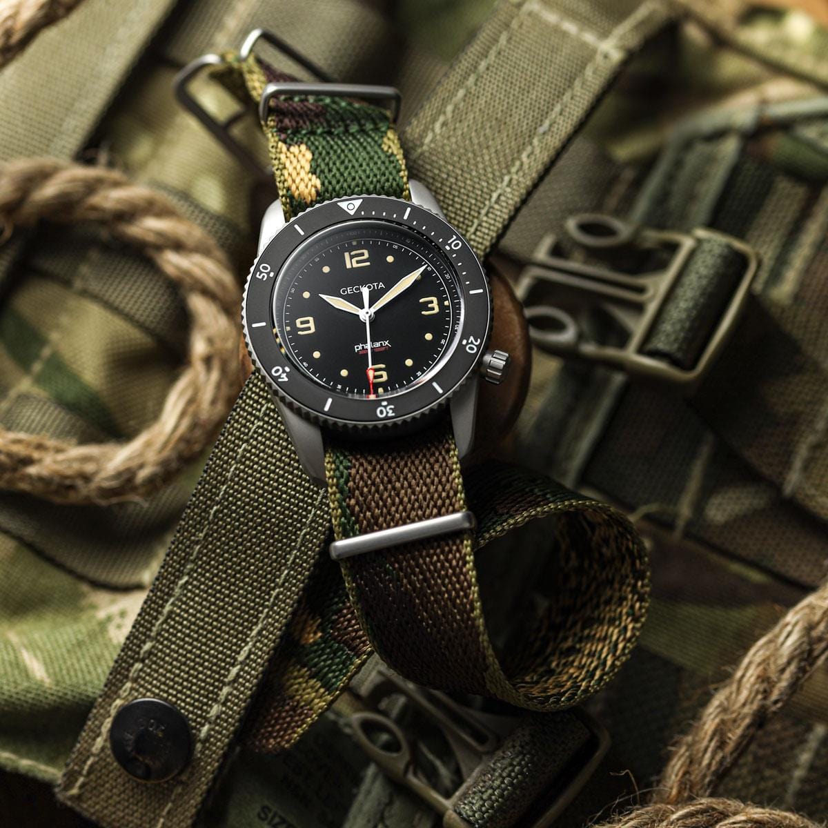 ZULUDIVER 1973 British Military Watch Strap: WARRIOR - Lympstone