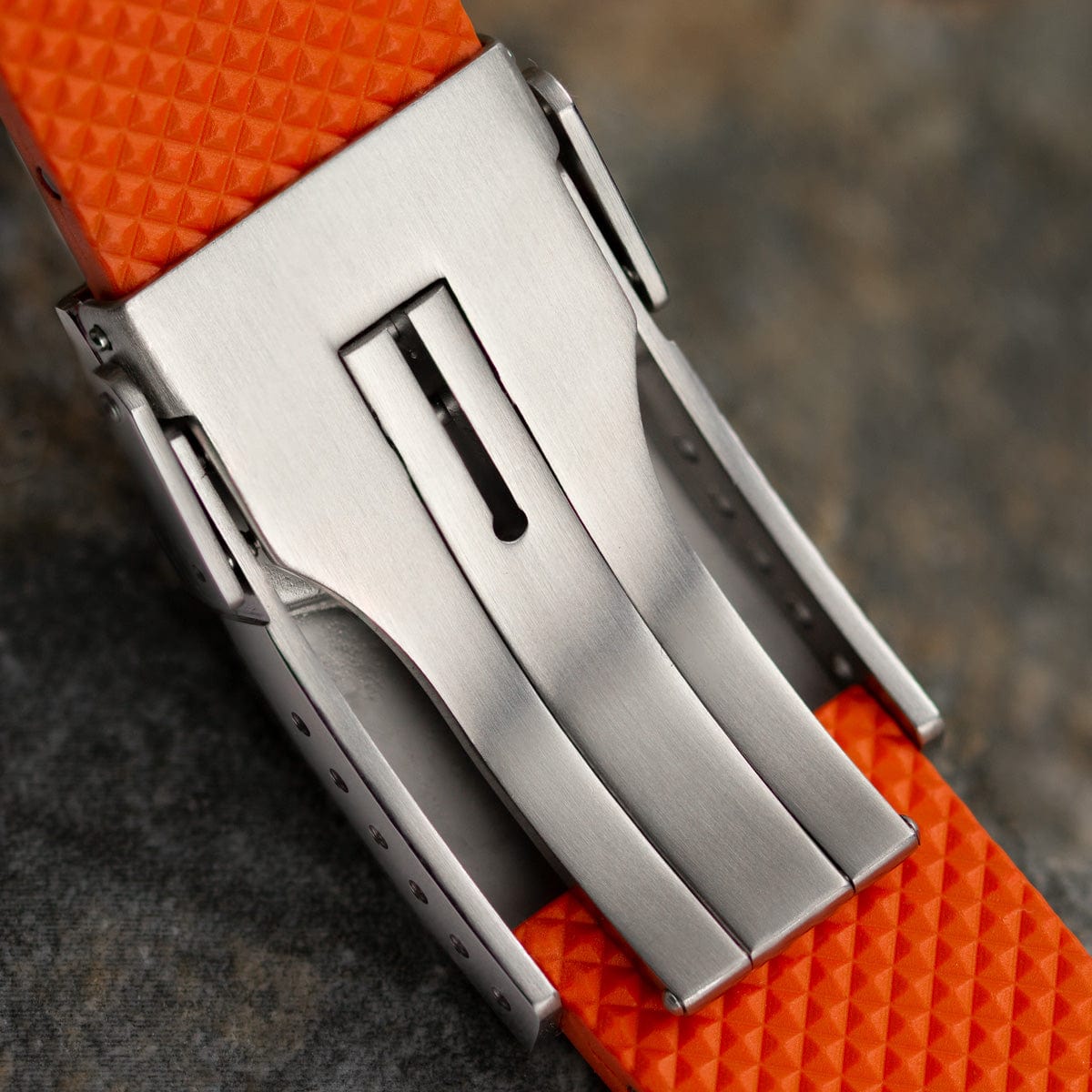 WatchGecko 300 (MKII) Italian Rubber Watch Strap - Orange