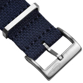 WatchGecko Braemore Military Nylon Watch Strap - Marine Blue