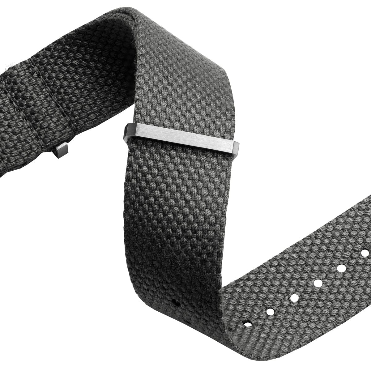 WatchGecko Braemore Military Nylon Watch Strap - Space Force Grey